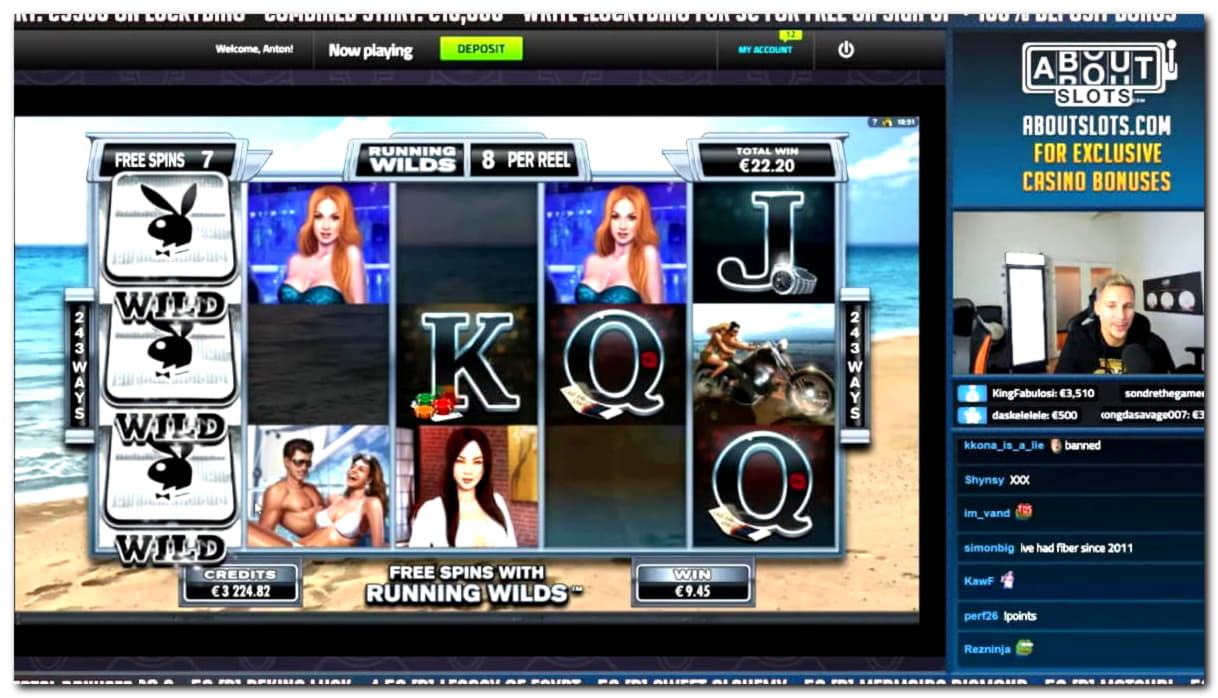 255 Free spins no deposit at Casino com